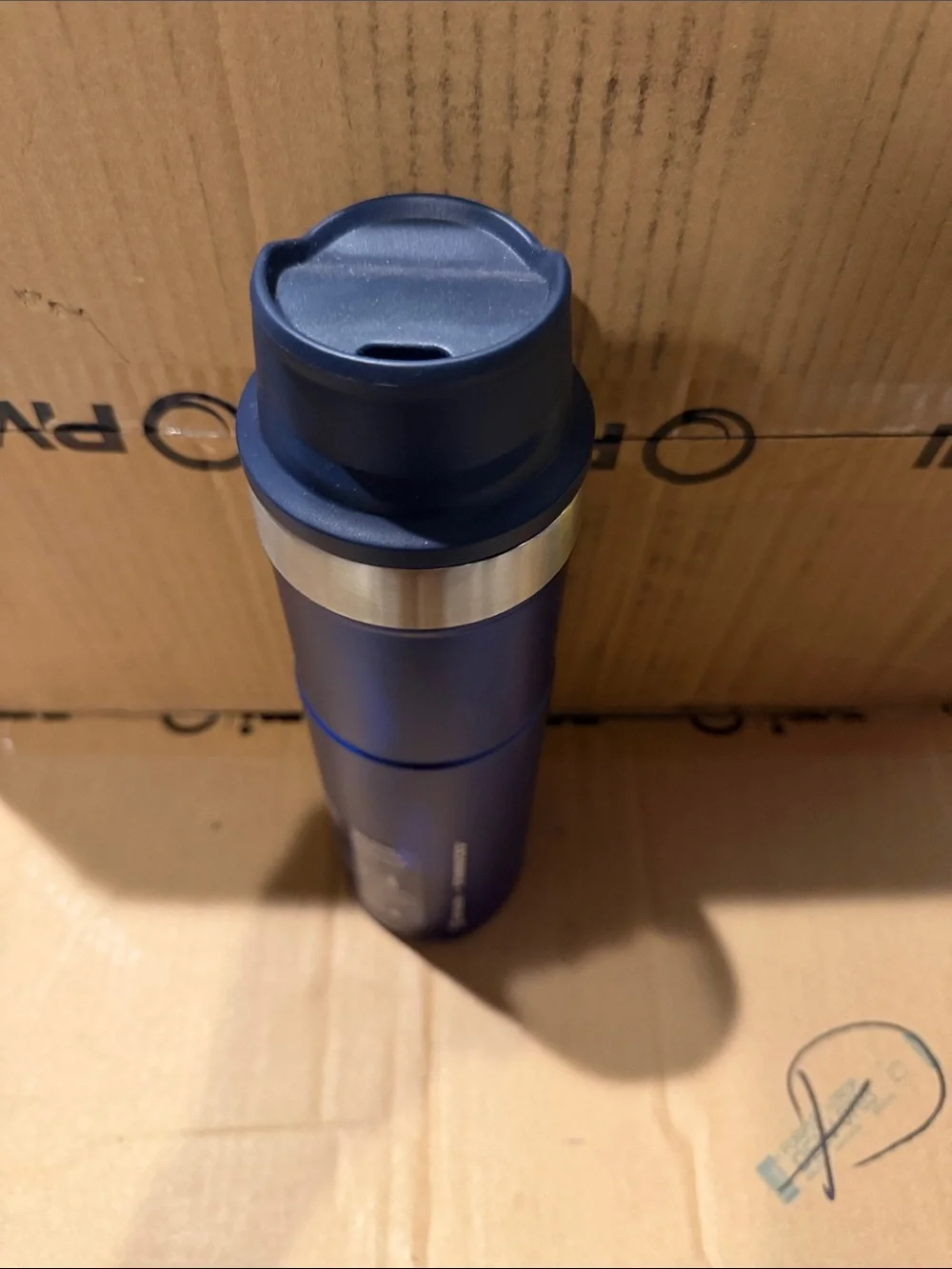 Starbucks Stanley Stainless Steel Tumbler Blue and Silver Travel Bottle